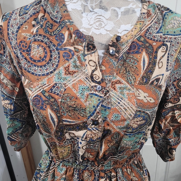 HOLDING HORSES PAISLEY PALETTE DRESS - Picture 5 of 8